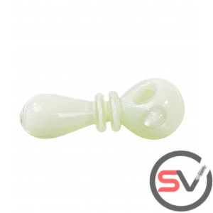 RIBBED NEON TYPE 2 GLASS HAND PIPE 5inch 3CT/PK